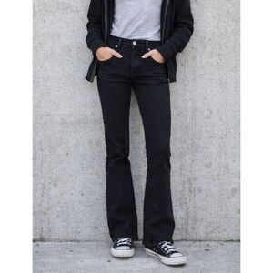 Levi’s Classic Bootcut Jeans Women Sz 2 W26 L32 Black Stretch Denim Mid Rise